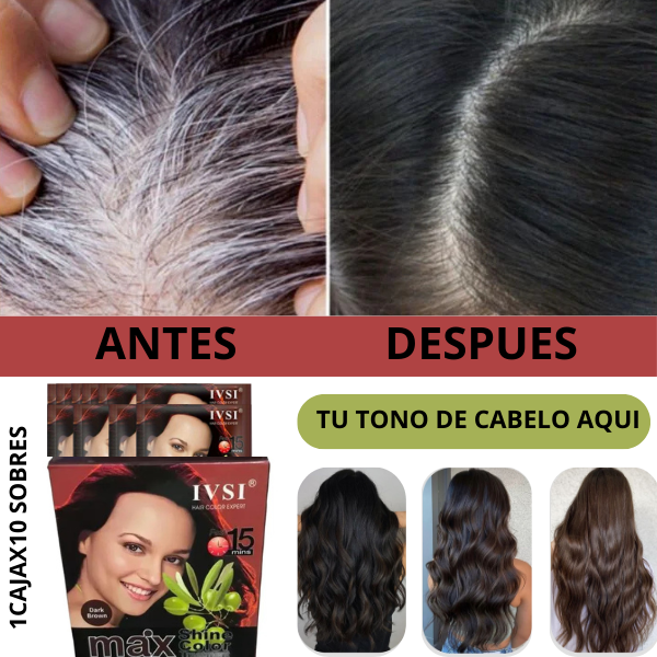Shampoo Cubrecanas 100% Natural 💆🏻♀️ | Fórmula Certificada | Cobertura Rápida y Tratamiento de 1 Año