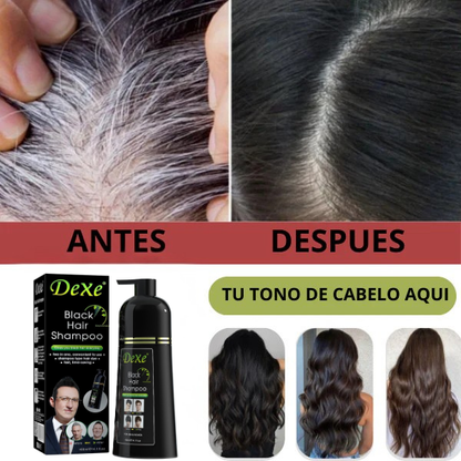 Shampoo Cubrecanas 100% Natural 💆🏻‍♀️ | Fórmula Certificada | Cobertura Rápida y Tratamiento de 1 Año