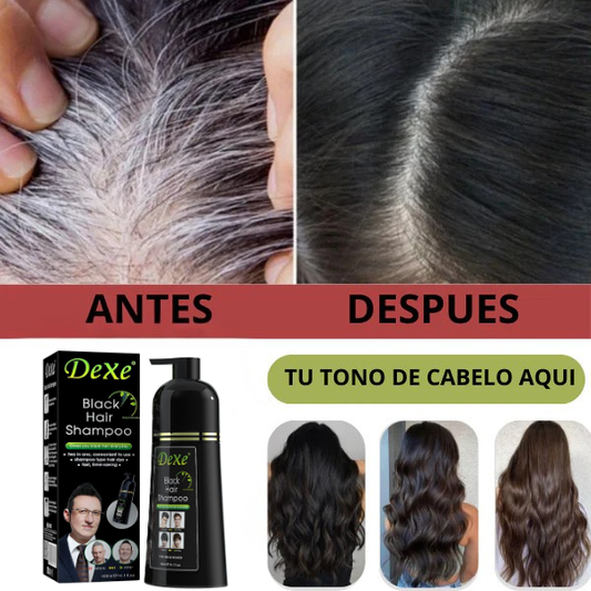 Shampoo Cubrecanas 100% Natural 💆🏻‍♀️ | Fórmula Certificada | Cobertura Rápida y Tratamiento de 1 Año