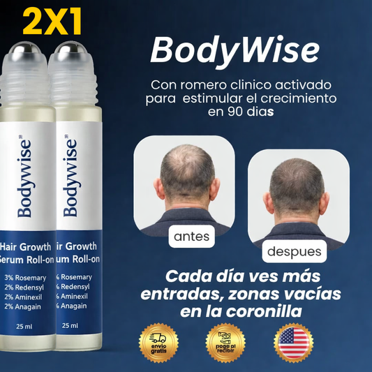🔥2X1 Roll-On de Romero para el Crecimiento Capilar | Estimula Folículos y Fortalece el Cabello