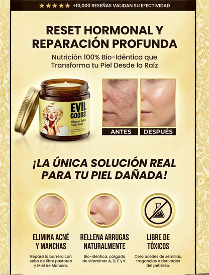 Evil Goods ® Original |Despidete de las manchas, acne y arrugas en menos de 1 mes con nuestro sebo de res 😱