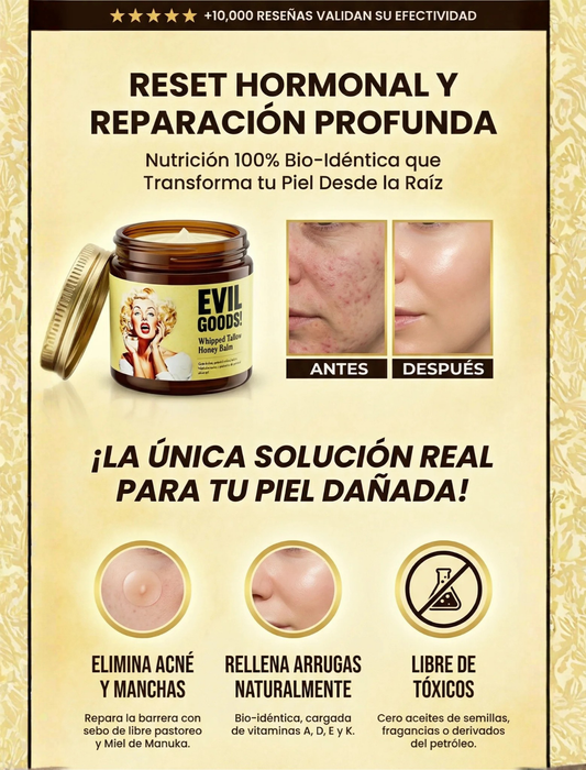 Evil Goods ® Original |Despidete de las manchas, acne y arrugas en menos de 1 mes con nuestro sebo de res 😱