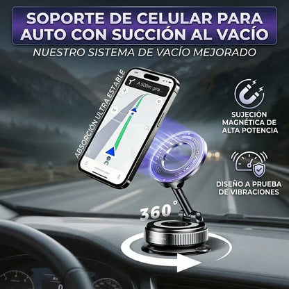Soporte magnético para celular con ventosa